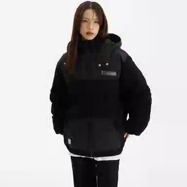 ICONS Lab Corduroy Patchwork Hooded Jacket