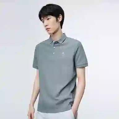 PEACEBIRD MEN Logo Embroidered Polo Shirt