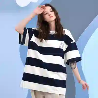 BTK Striped Colorblock Tee