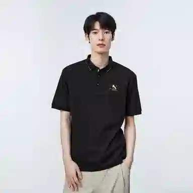 PEACEBIRD MEN Logo Embroidered Polo Shirt