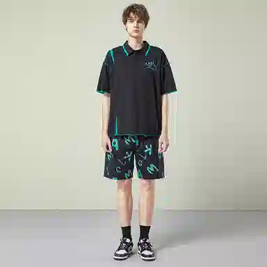 LAMLICKA Polo Shirt Black