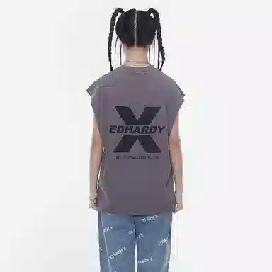 ED HARDY X Tiger Rhinestone Tank Top