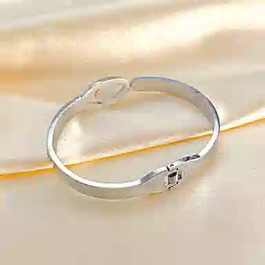 肯默复古恶魔之眼手镯 精美手饰 钛钢镶嵌锆石 女款 金色/银色 礼盒包装