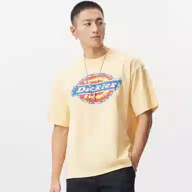 Dickies Logo Crewneck T-Shirt Ginger Yellow