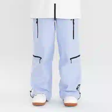 南恩 纯色多口袋防水防风户外自由式滑雪裤 男女同款