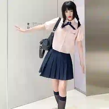 Jiutiao Miao Logo Embroidered Short Sleeve Shirt