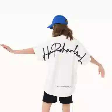 HARSH AND CRUEL Logo Handwritten Loose T-Shirt