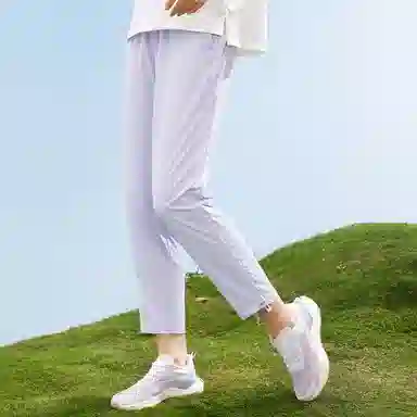 匹克 紫薯 防晒科技 冰丝束脚透气防晒运动裤 女款 净紫色