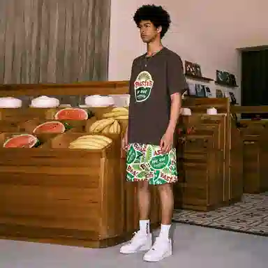 BEASTER Retro Print Shorts