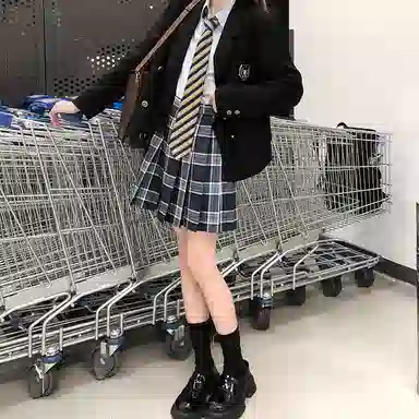 东鲸岁时记 纯色双排扣长袖西装外套 女款