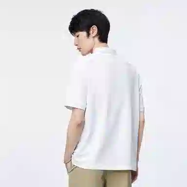 PEACEBIRD MEN Logo Embroidered Polo Shirt