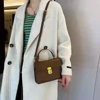 Jane Klain Retro Mini Bag Midnight Black/Chestnut Brown