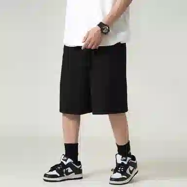 Fanbio SS22 Black Flame Print Shorts