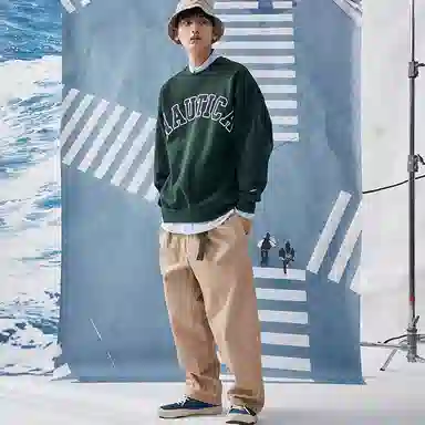 nautica white sail Logo