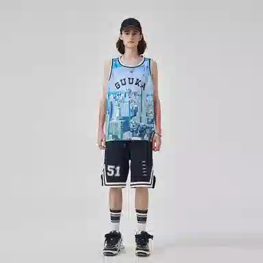 Guuka Basketball Sleeveless Vest Blue