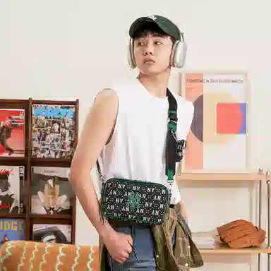 MLB Monogram Crossbody Bag Black