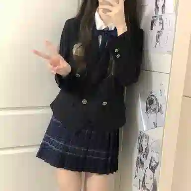 东鲸岁时记 纯色双排扣长袖西装外套 女款