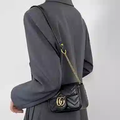GUCCI Marmont Super Mini Black