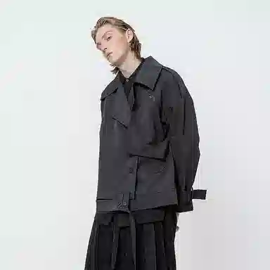 Huanxiangzhe Asymmetric Work Jacket