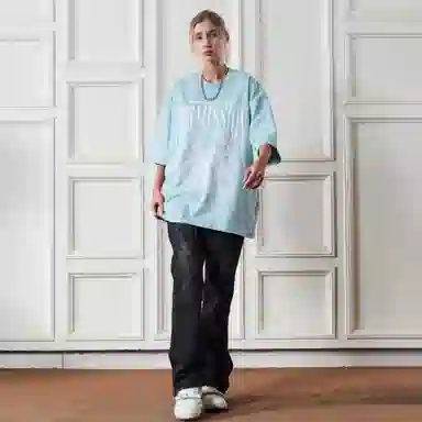 HARSH AND CRUEL Retro Letter Print Loose T-Shirt