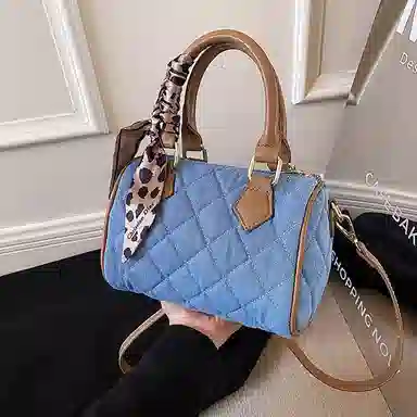 Jane Klain Denim Handbag