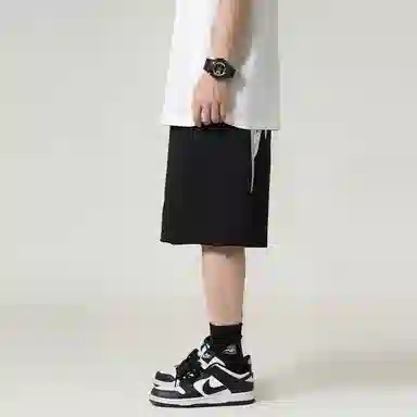 Fanbio SS22 Black Flame Print Shorts