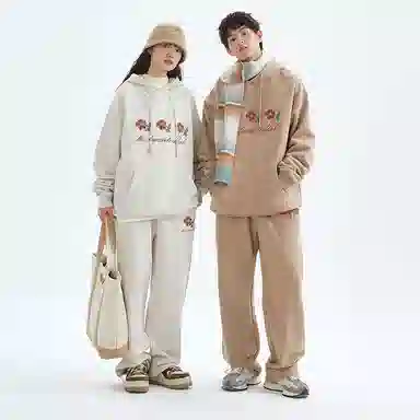 MostwantedLab Retro Floral Hoodie