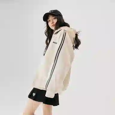 NERDY FW22 Beige Baseball Jacket