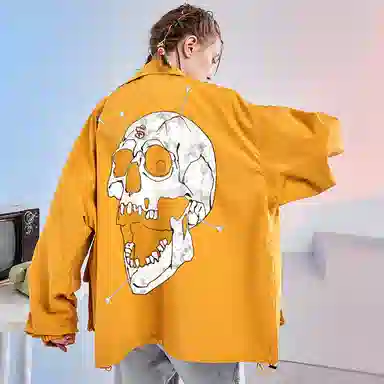 Kimura Sansha Skull Print Jacket
