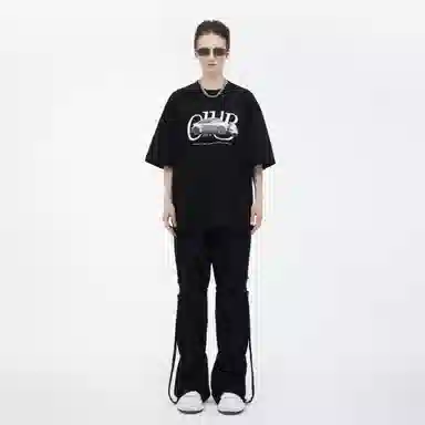 LOSTCTRL Printed Straight T-Shirt