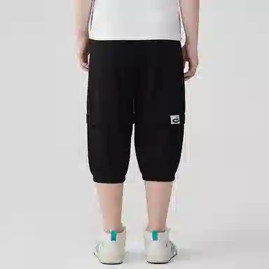 英氏 童装 撞色大口袋休闲七分裤工装短裤 男童