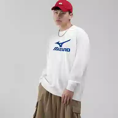 Mizuno Retro Logo Pullover Hoodie Black