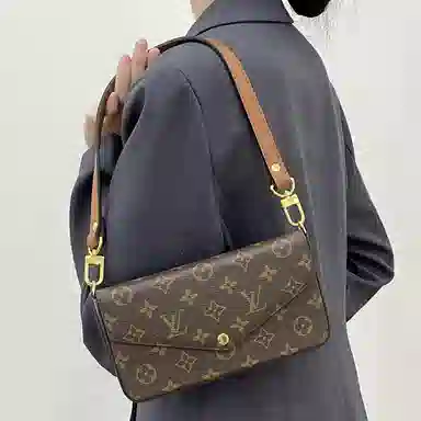 奢护匠心坊 三合一腋下麻将包短肩带替换手拎腋下肩带手提改造带子单买配件包带 超纤 包带 女款 棕色/粉色/黑色