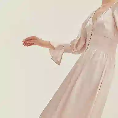 桑罗 蚕丝 宫廷风轻复古真丝 可外穿露营度假 秋 女款 一件装 家居连衣裙