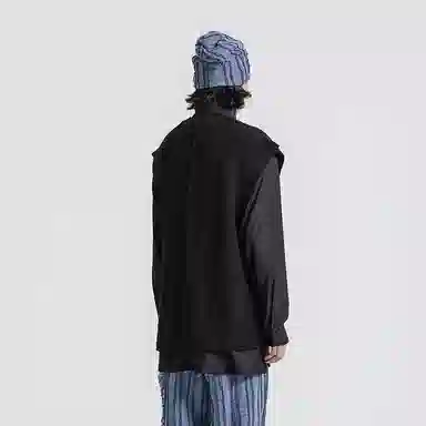 Huànxiàngzhě V-Neck Vest Black