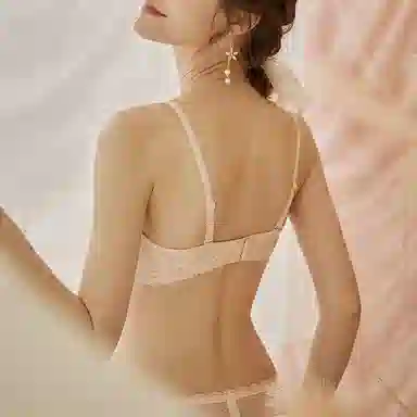 内在密码 文胸系列 兔耳朵软钢圈蕾丝半杯薄款文胸