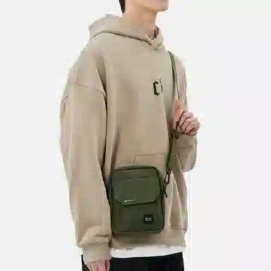 阿尔派妮 休闲时尚日系百搭通勤便携出行 织物 手机包单肩包斜挎包 常规 男女同款情侣款 多色