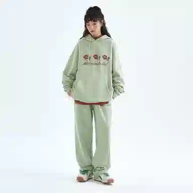 MostwantedLab Retro Floral Hoodie