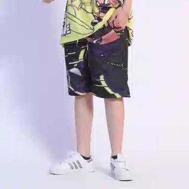 FireMonkey Neon Print Mesh Shorts