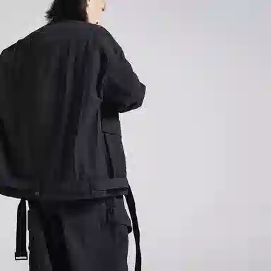 Huanshang Zipper Jacket Black