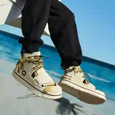 OETZI Casual Fashion Sneakers Khaki