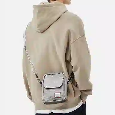 阿尔派妮 休闲时尚日系百搭通勤便携出行 织物 手机包单肩包斜挎包 常规 男女同款情侣款 多色