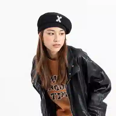 Xotic Felt X Logo Cord Beret X