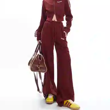 APEA Drawstring Straight Casual Pants Women