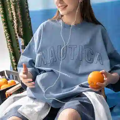 nautica white sail SS23 LogoT