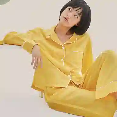 桑罗 新款秋冬桑蚕丝丝棉睡衣三件套装外穿家居服 宅家家居服 美拉德风格家居服睡衣