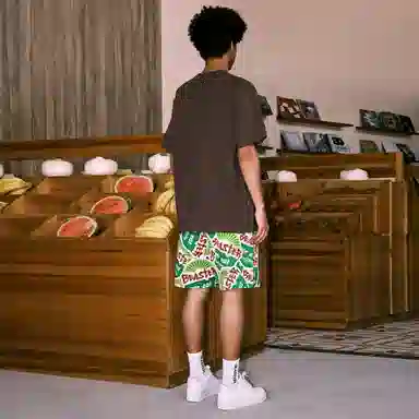 BEASTER Retro Print Shorts