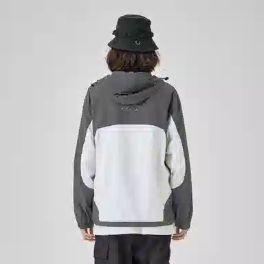 Guuka Vintage Two-Tone Windbreaker Grey