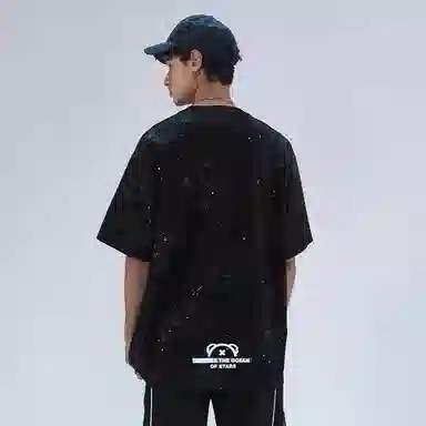 LAMLICKA Astronaut Print T-Shirt