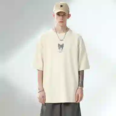 BJHG Gradient Reflective Butterfly T-Shirt